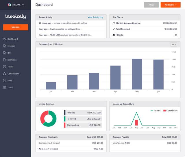 Make, Send, & Track Invoices Quickly & Easily with Invoicely