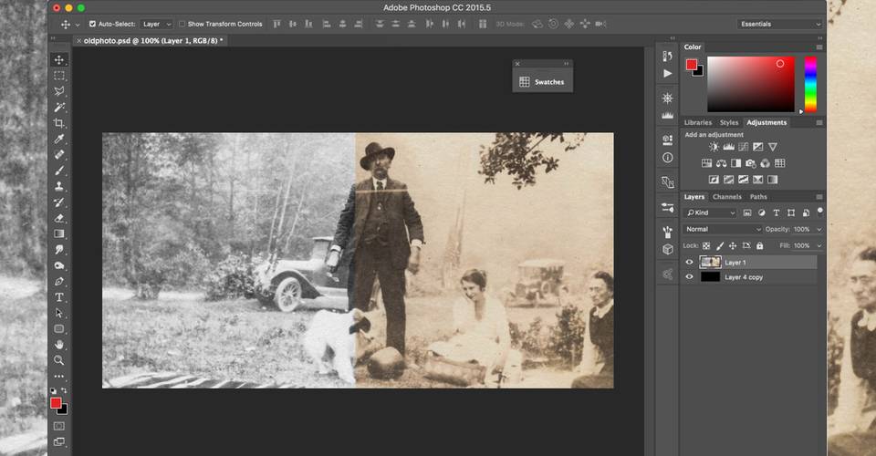 How To Easily Restore An Old Family Photo Using Photoshop