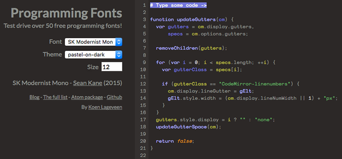 This Site Has 50+ Free Monospaced Fonts to Preview and Compare