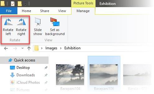 Rotate Images in a Single Click With File Explorer on Windows 10