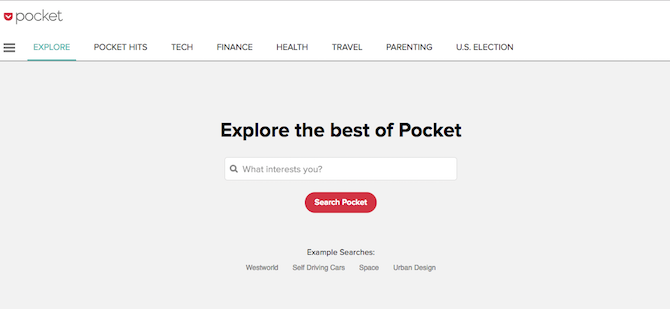 How to Search Pocket's Most Popular Articles and Topics