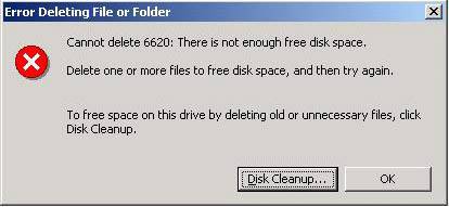 Error Deleting Files