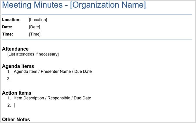 Meeting word. Minutes of meeting Templates Google docs.