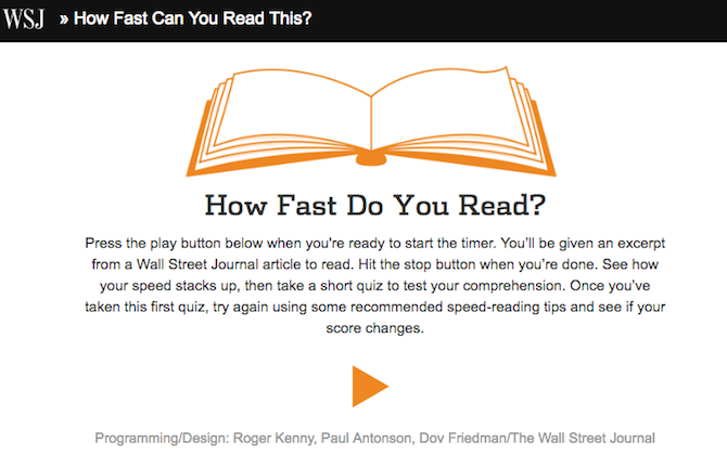 Reading Speed Test Example How Fast Are You? Check Your Thinking, Reading, and Reaction Speeds