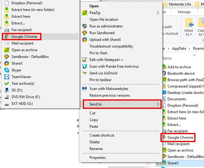 How to Customize the Send to Right-Click Menu in Windows 10