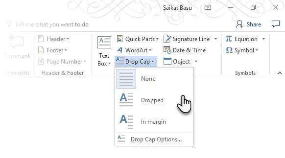 Drop Text Word How to Use Drop Caps to Enhance Your Text in Microsoft Word