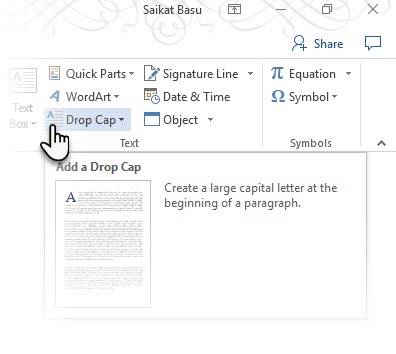 Drop Text Word How to Use Drop Caps to Enhance Your Text in Microsoft Word