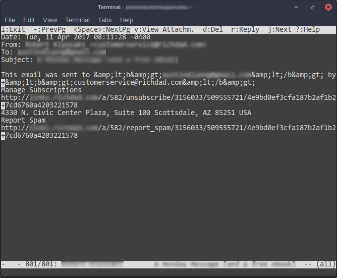 Mutt Linux Mail 5 Terminal Alternatives to Linux Desktop Apps