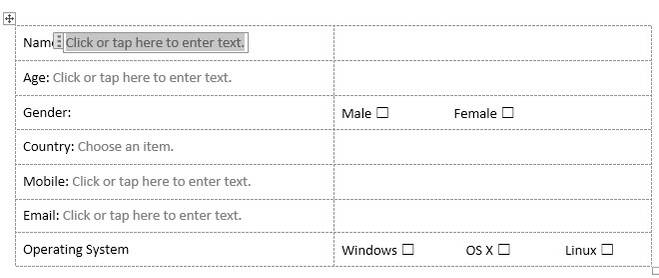Make a Fillable Form in Word 2016 & Collect Data the Easy Way