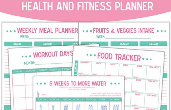 Find the Best Health and Fitness Templates and Printables on the Web
