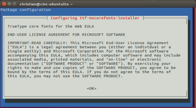 How to Install Microsoft Text Fonts in Ubuntu Linux