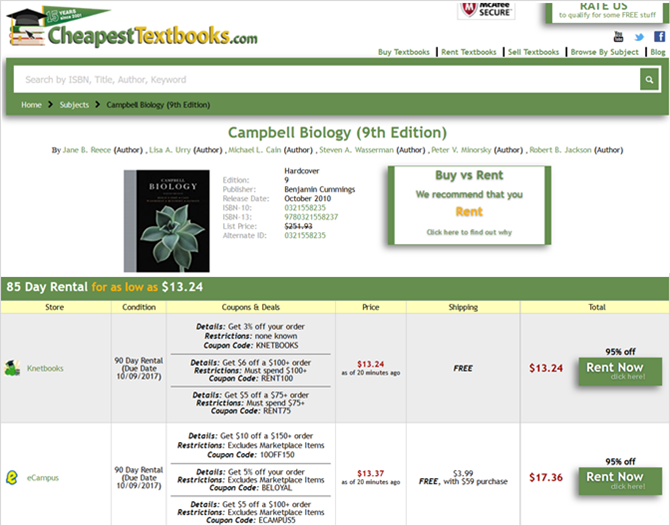 17 Money-Saving Websites for Renting Your Textbooks This Year