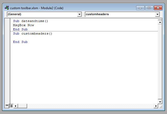 How to Build a Custom Excel Toolbar of VBA Macros