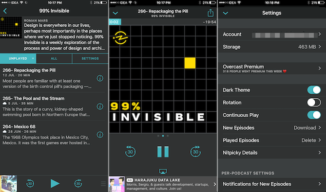 Enjoy Podcasts with Overcast, the iPhone's Best Podcast App