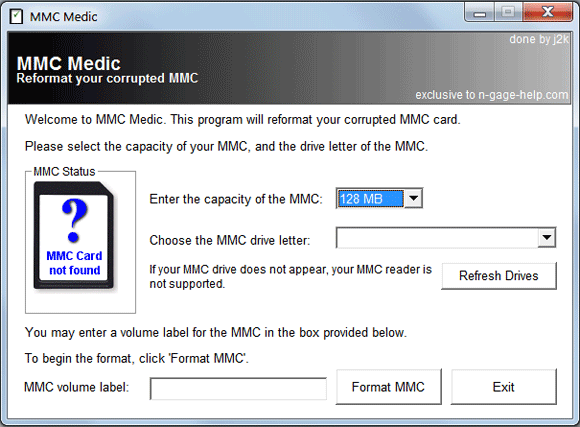 MMC Medic Formats Corrupt Memory Cards Without Hassle