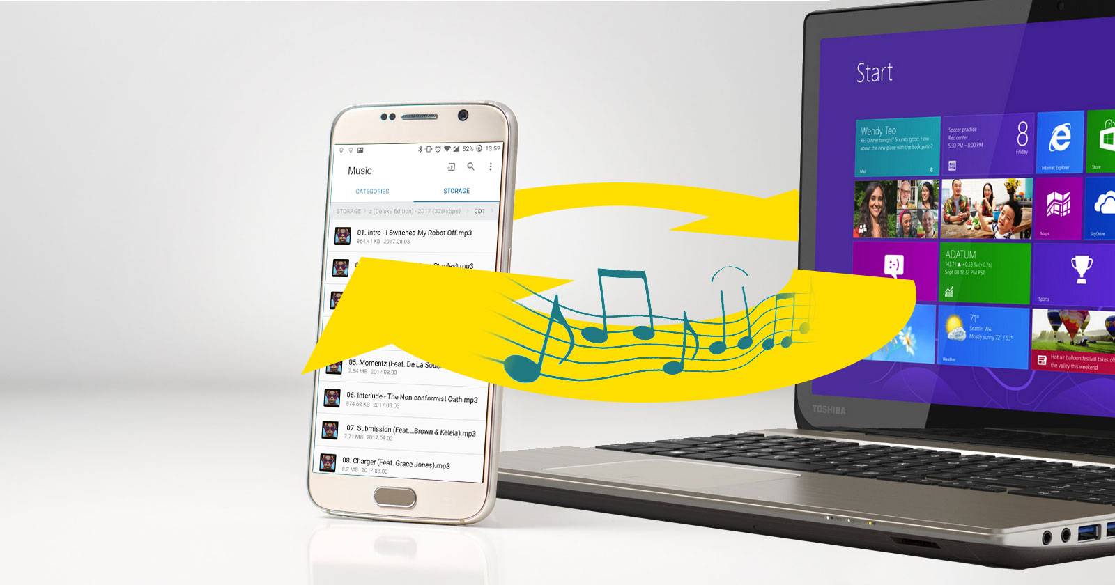 How to Sync Music With Your Android Phone or Tablet
