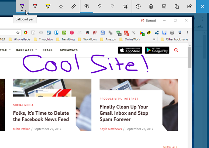 How to Use Windows Ink With a Touchscreen on Windows 10