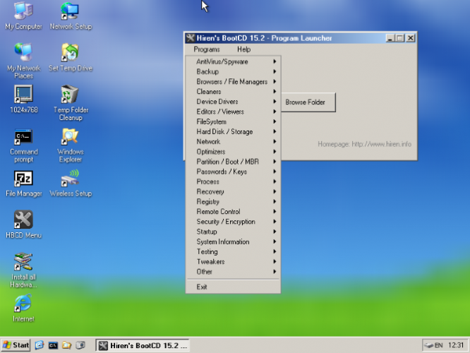 Hiren's Boot CD: The All-In-One Boot CD for Every Need