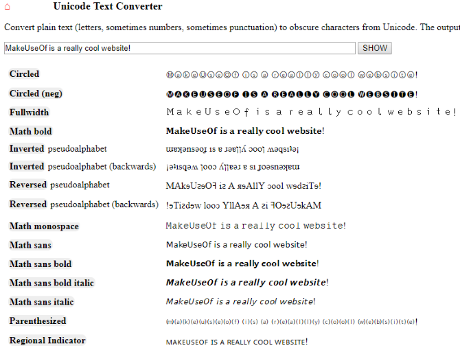 How to Generate Upside-Down and Backwards Text