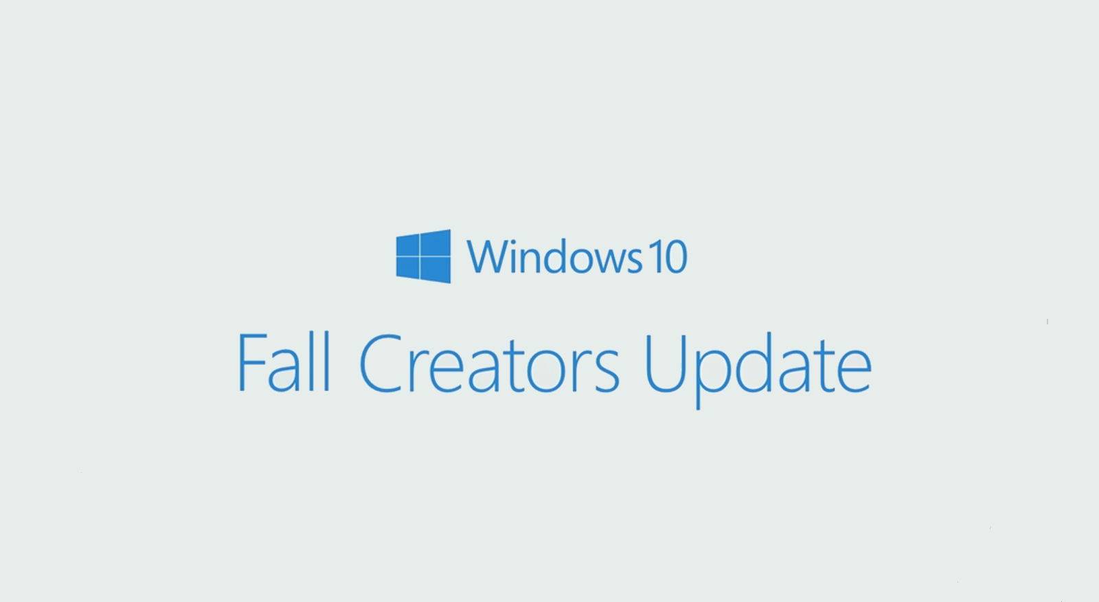 Windows 10 Fall Creators Update Release Date Confirmed