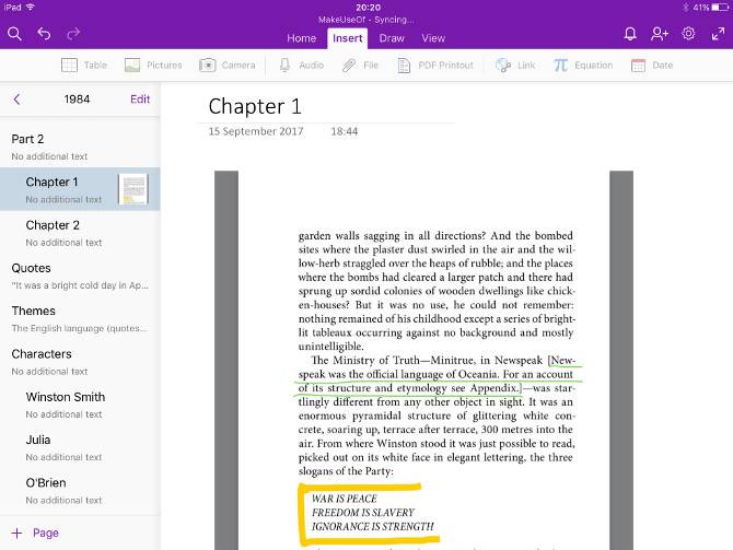 How to Collect Cliff Notes with OneNote