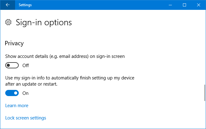 Update Computer Sign Options 9 New Settings Features in the Windows 10 Fall Creators Update
