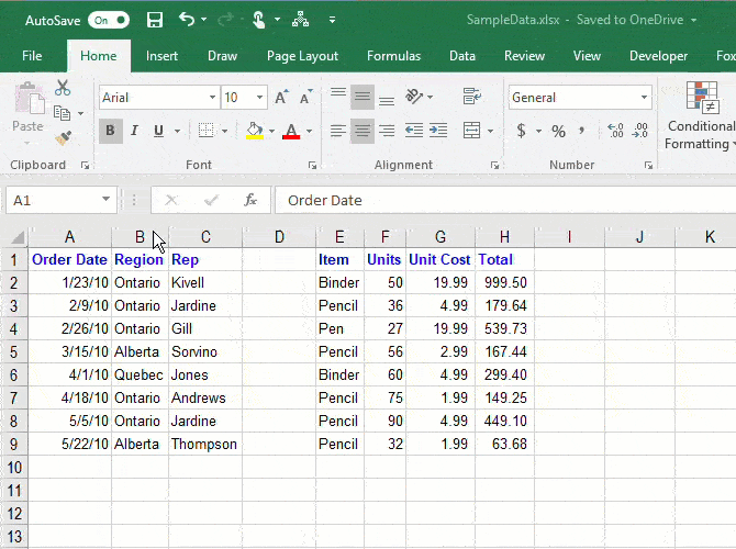 Column Exceö How to Manage Columns in Excel