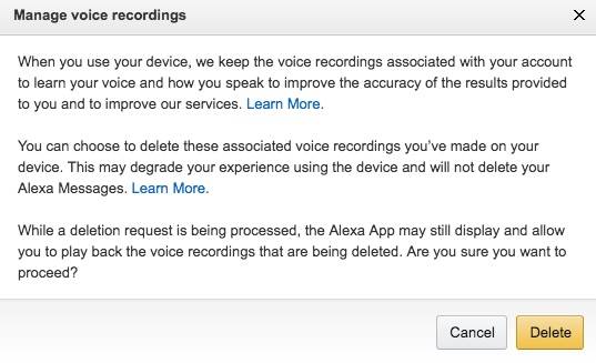 How to Delete Your Amazon Echo Voice Data