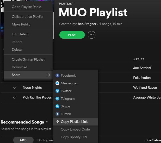 Can I Share Playlists On Spotify Free