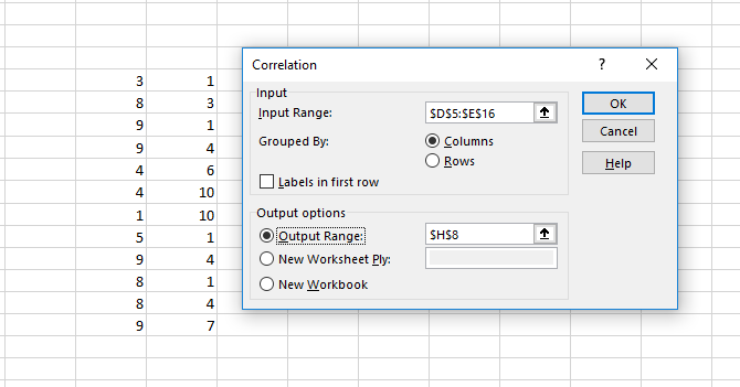 How to Find the Correlation Coefficient With Excel