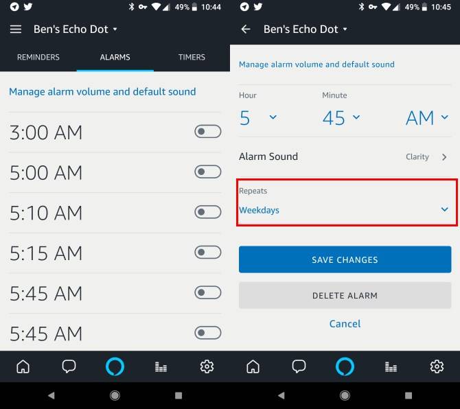 How to Set a Repeating Alarm on Amazon Echo