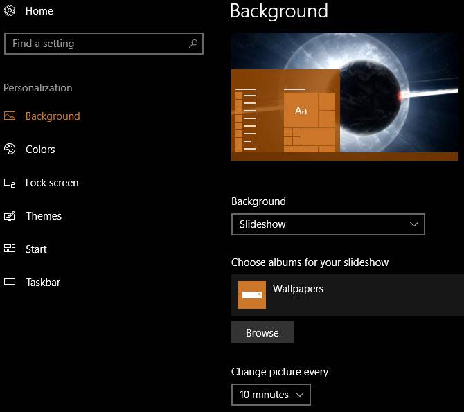 Set To Background How to Set a Slideshow as Your Wallpaper in Windows