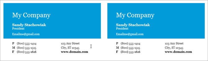 make business card template word