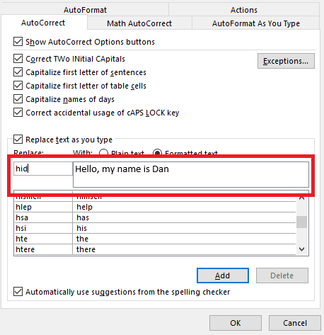 Custom Full Word How to Create Custom Text Expansions in Microsoft Word