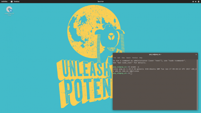 Pop!_OS Desktop Environment