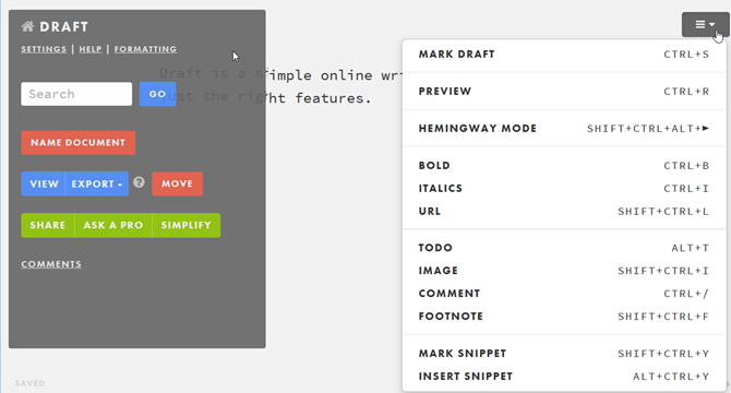 Draft---an alternative to microsoft word