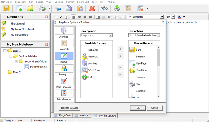 Page Four---an alternative to microsoft word