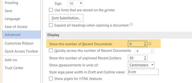 How to Clear Recent Documents History in Microsoft Word