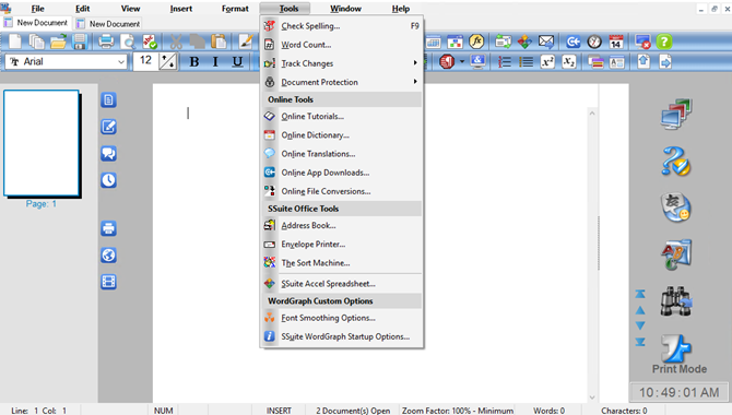 WordGraph---an alternative to Microsoft Word
