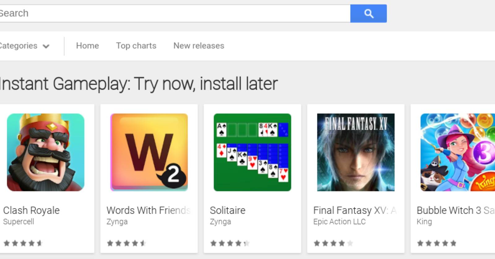 Google Play Instant Lets You Try Games With No Installs