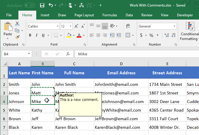 Cell Comment The Beginner's Guide to Comments in Microsoft Excel