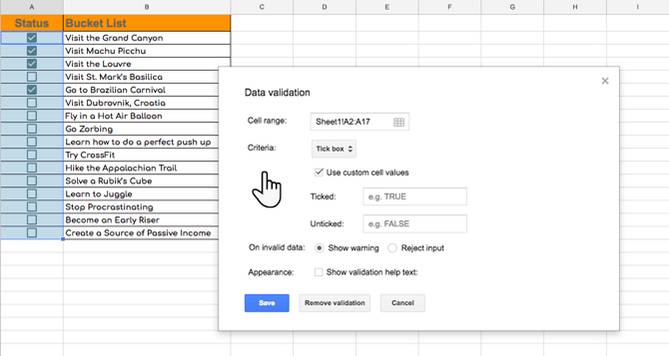 How to Insert a Checkbox in Google Sheets