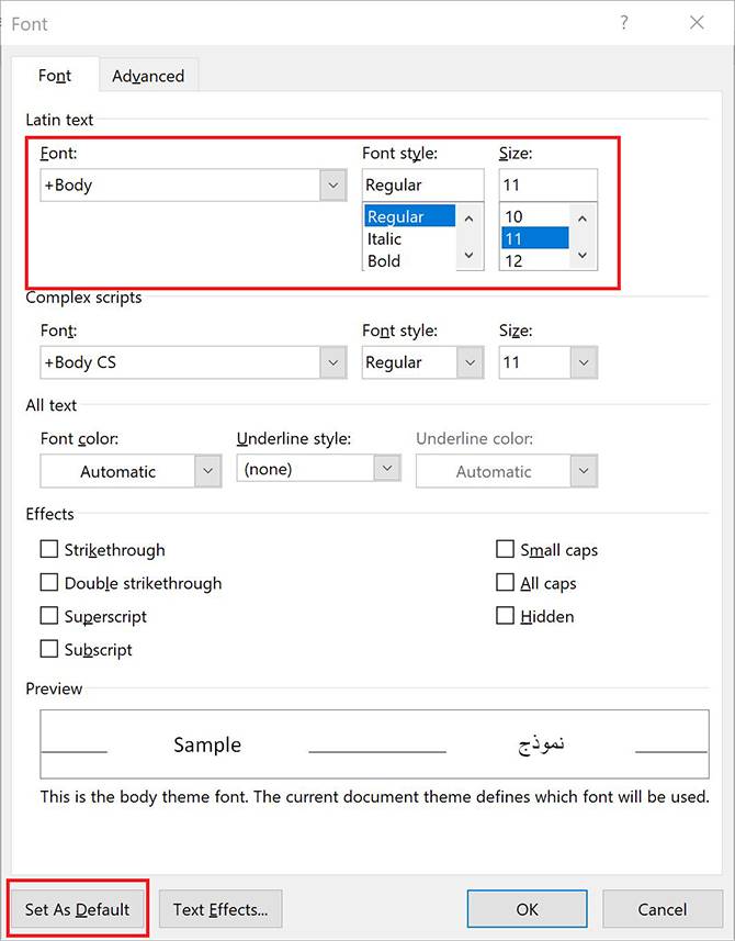 How to Change the Default Fonts in Word and Google Docs