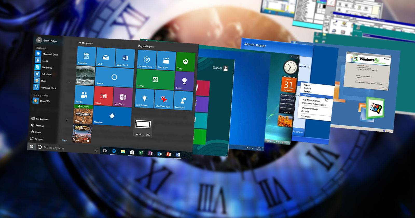 The Evolution of Productivity: The Best of Windows 3.1 to 10