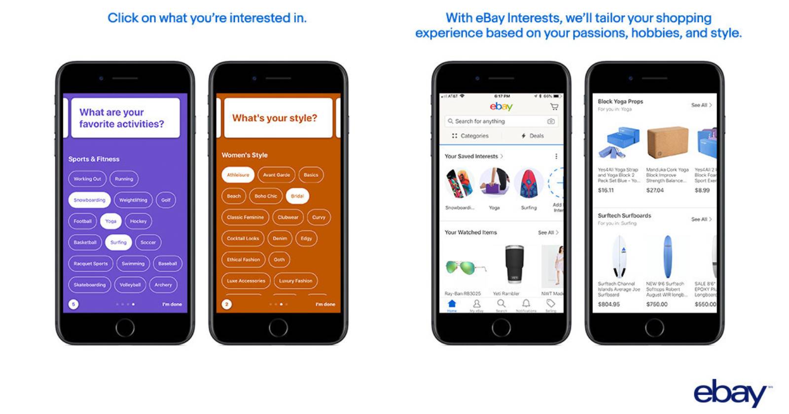 eBay Uses Your Interests to Help You Shop Online
