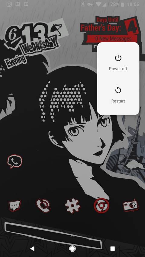 Android Power Off Menu