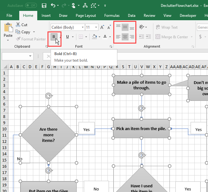How to Create a Flowchart in Microsoft Excel