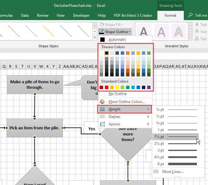 Flowchart Cell Key How to Create a Flowchart in Microsoft Excel