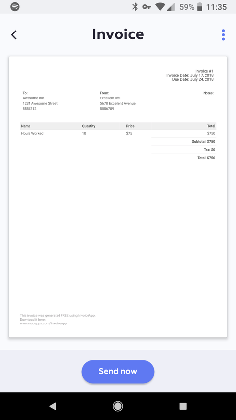 Invoice Mini Makes Mobile Invoice Creation Easier Than Ever