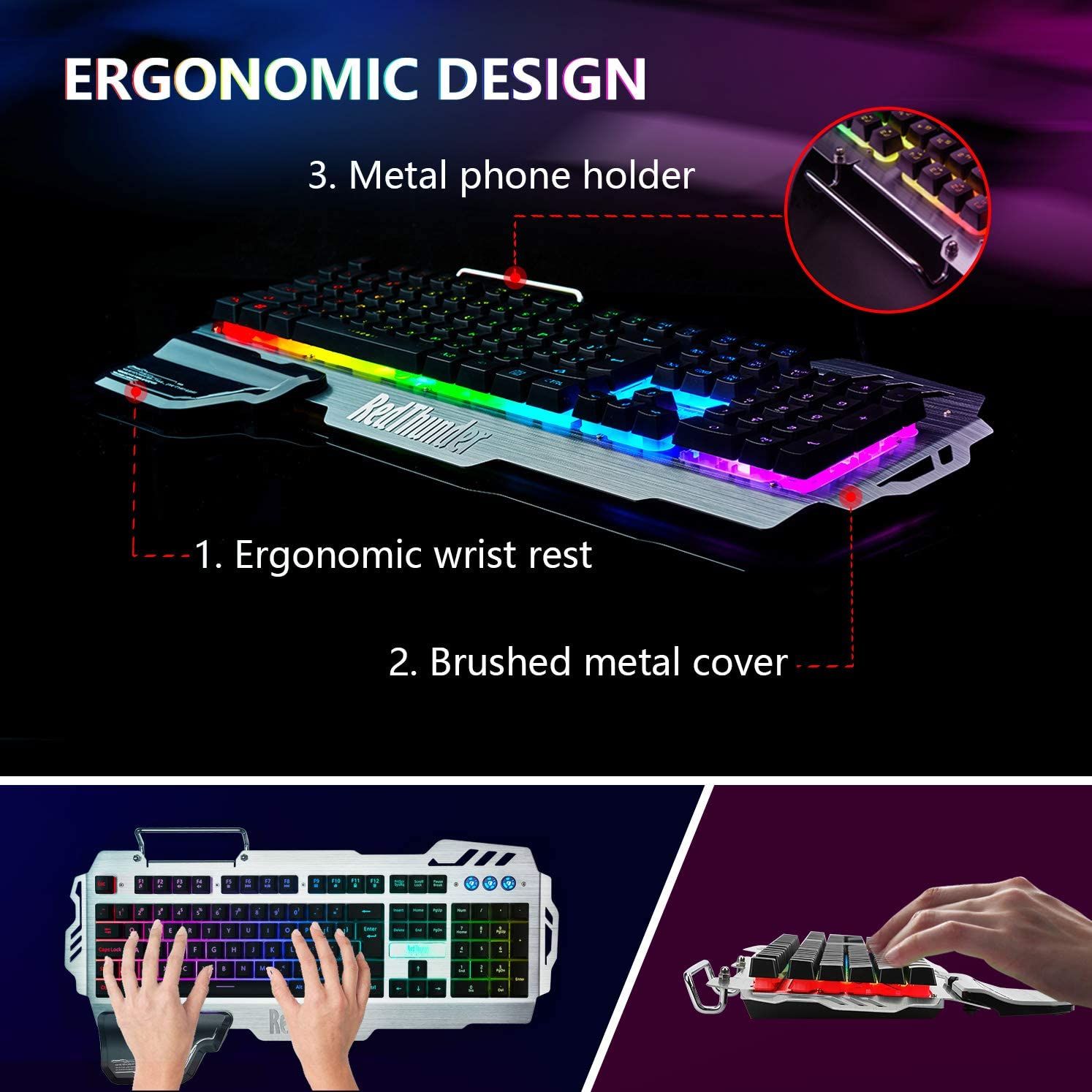 RedThunder K900 Gaming Keyboard ergonomics